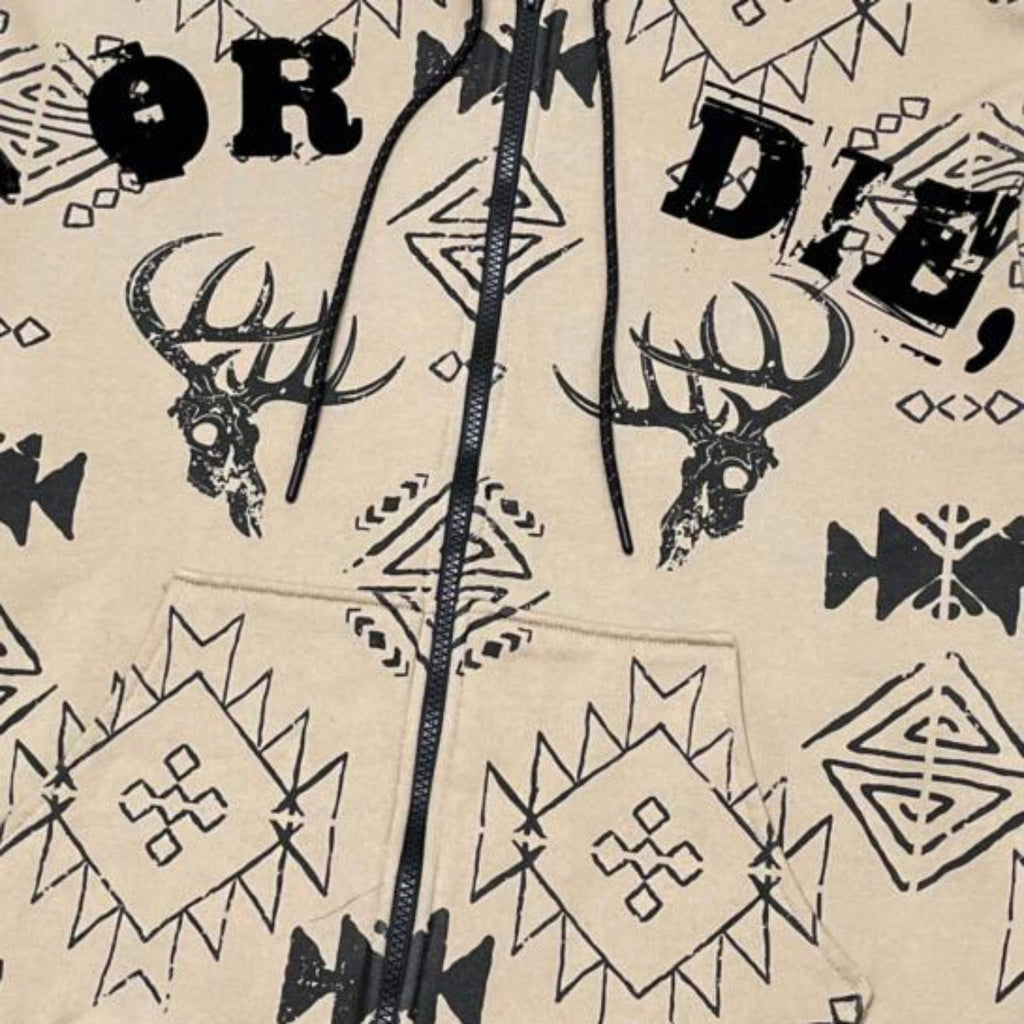 Dream or die zip up hoodie