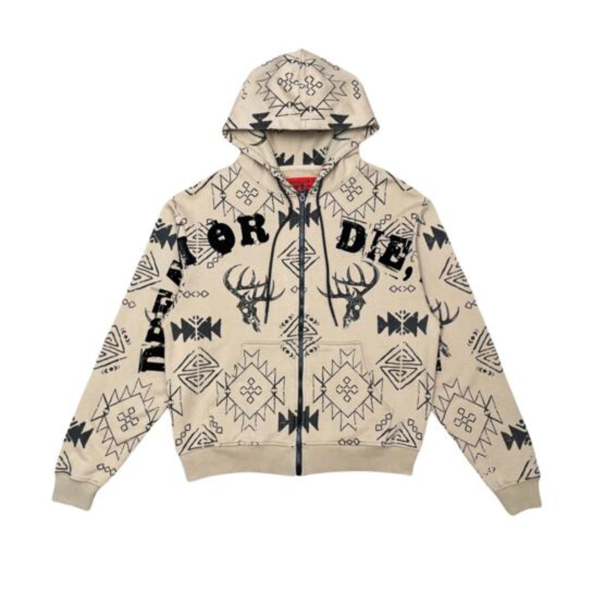 Dream or die zip up hoodie