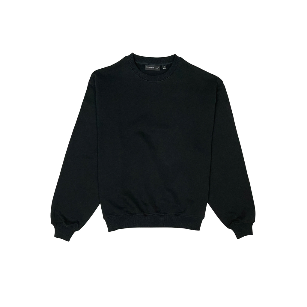 French terry crewneck sweater