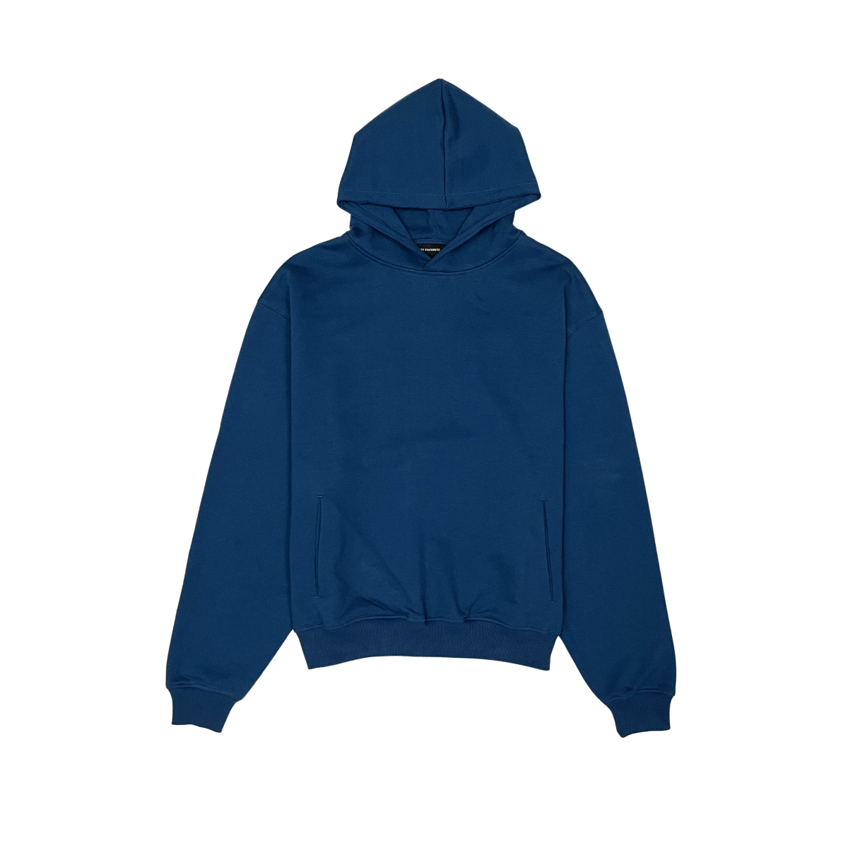 French terry drop shoulder hoodie
