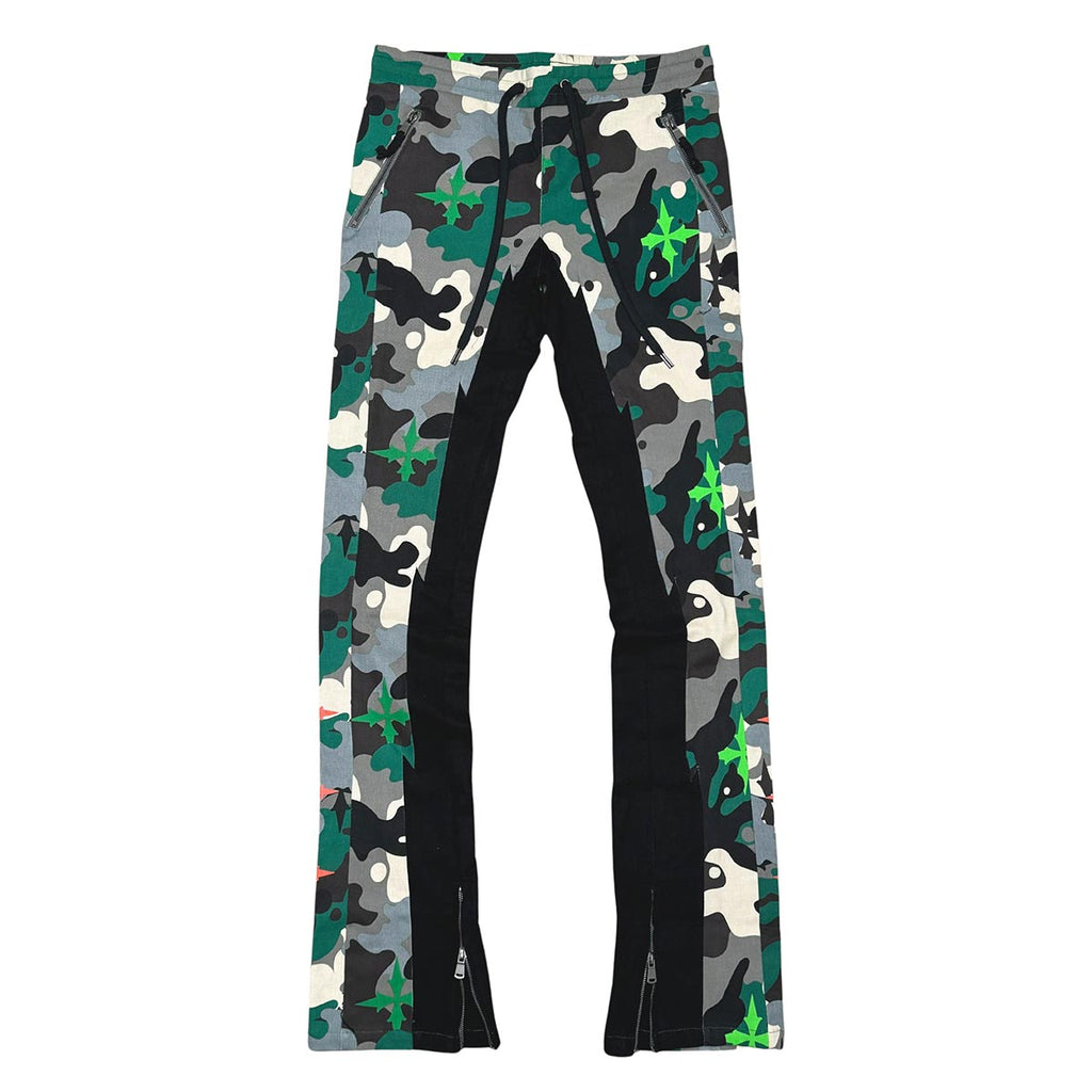 Elongated bootcut cargo