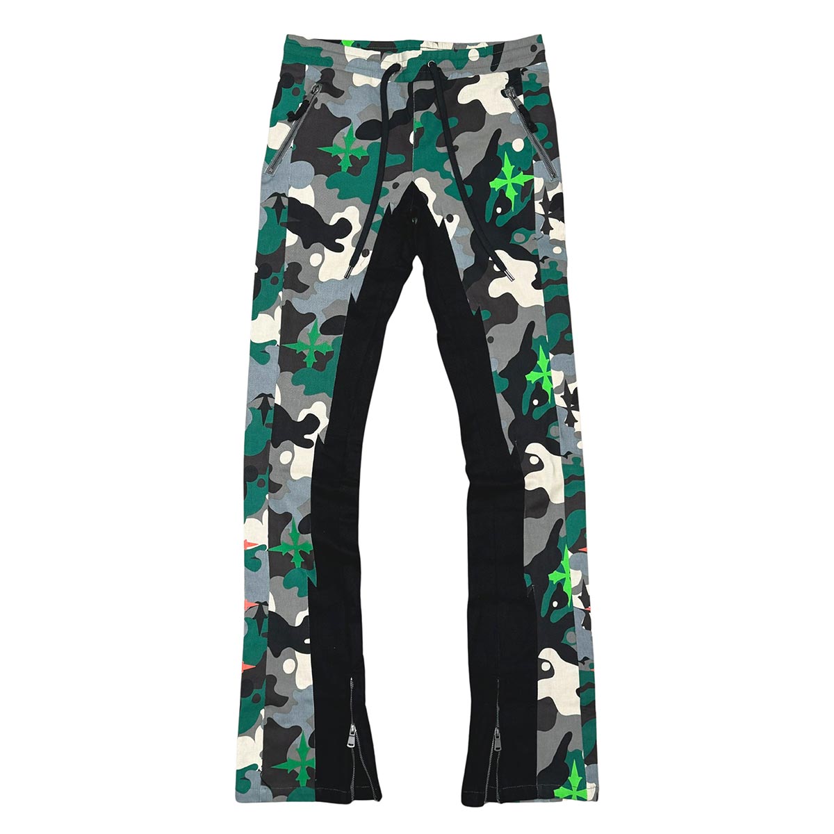 Elongated bootcut cargo