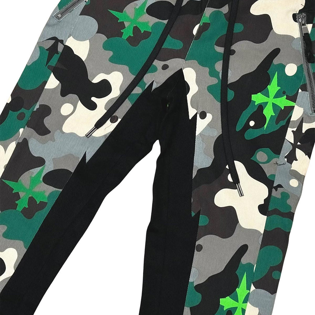 Elongated bootcut cargo