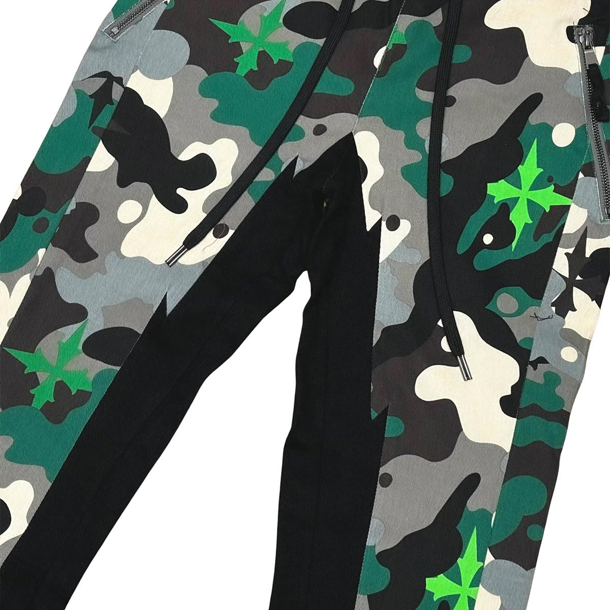 Elongated bootcut cargo