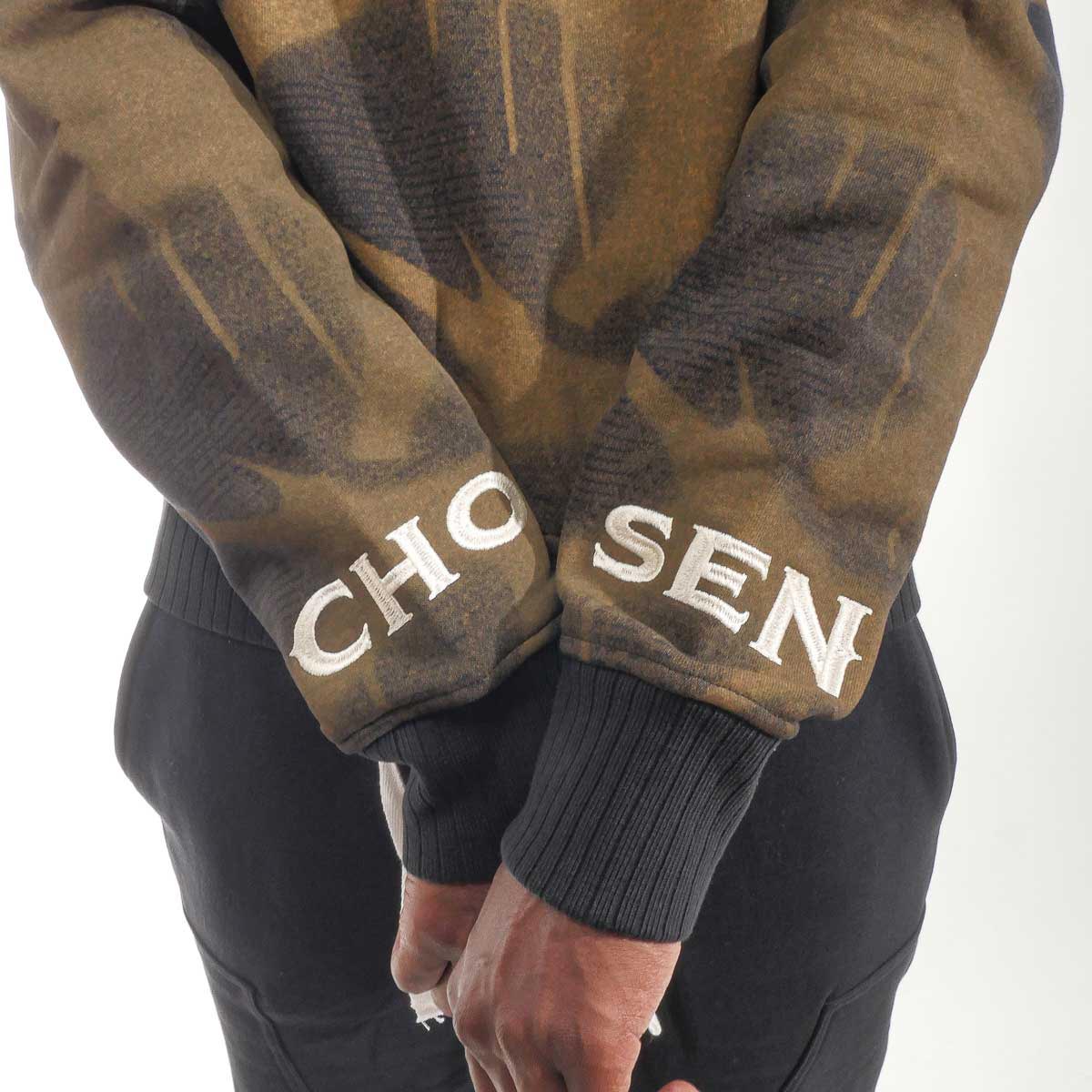 Pocketed washed thorn crew