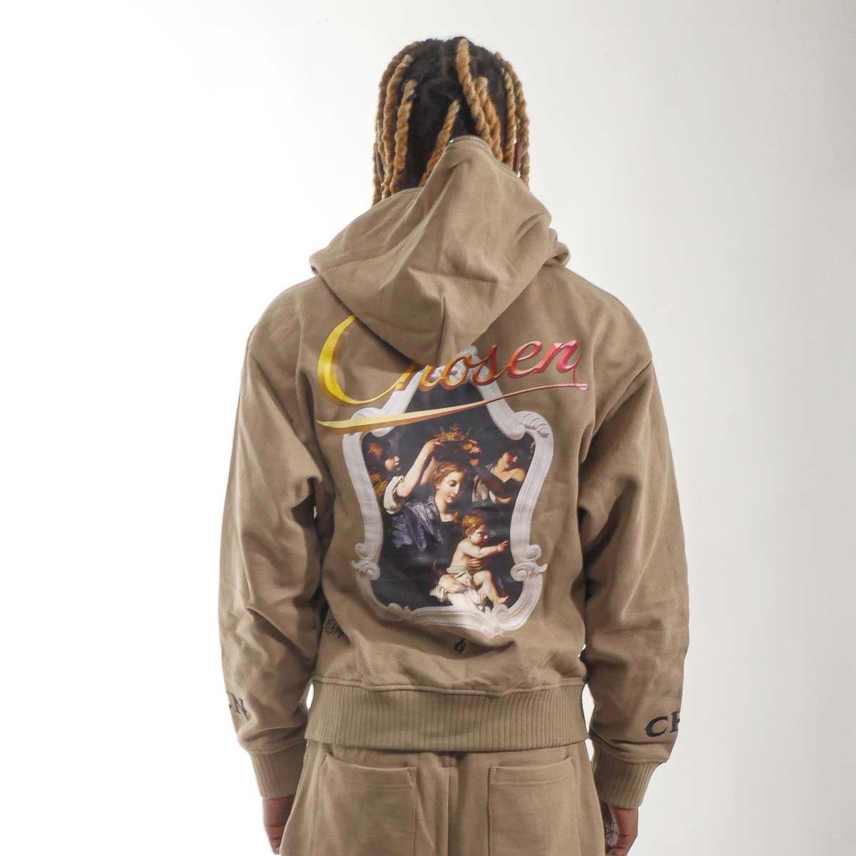 Washed full-zip hoodie