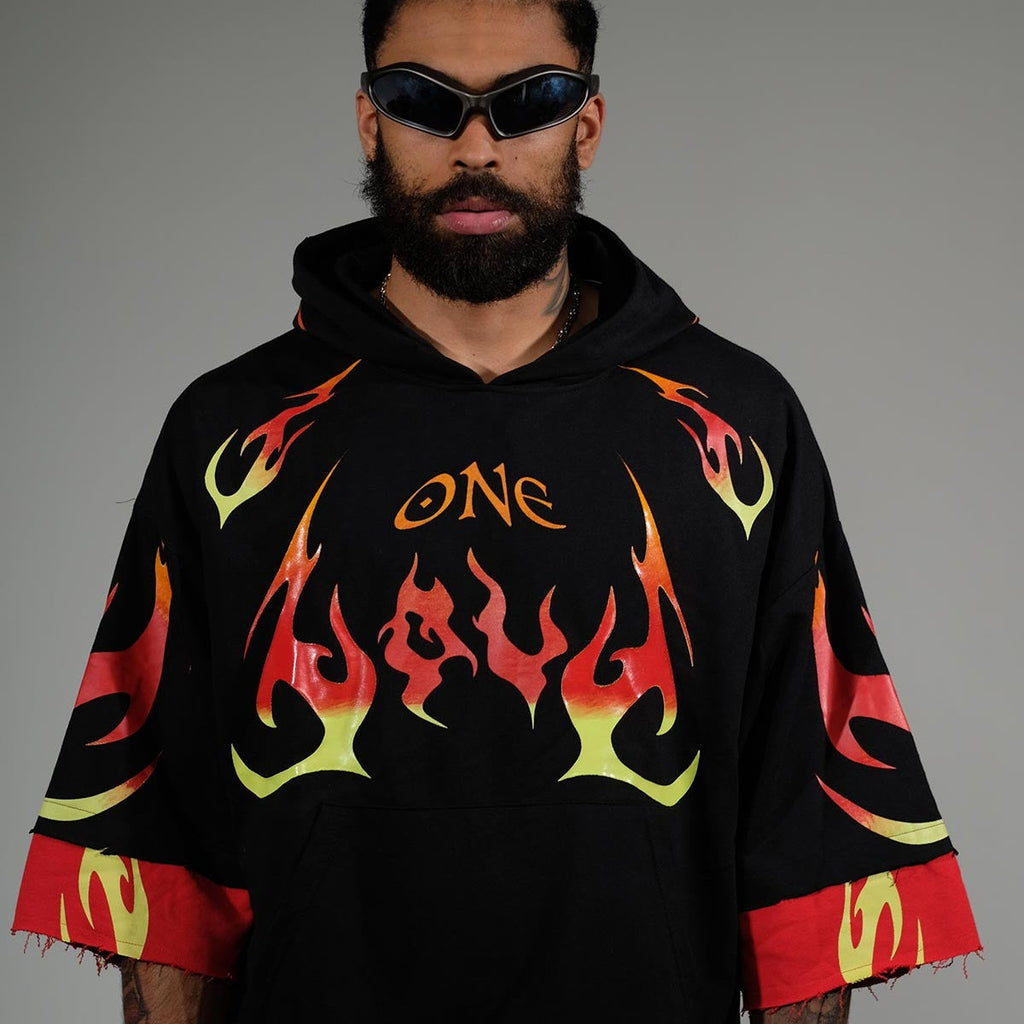 One love short sleeve hoodie