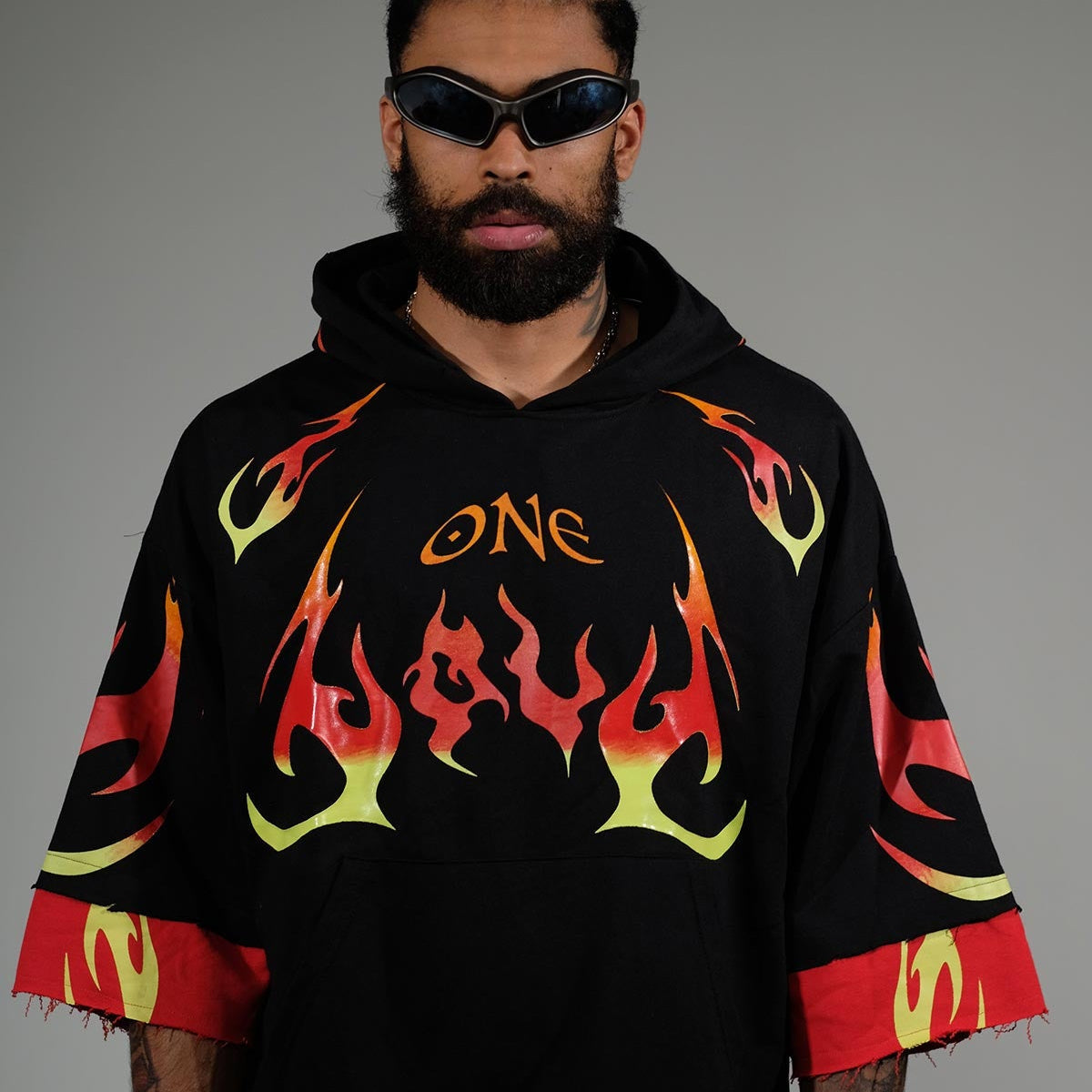 One love short sleeve hoodie