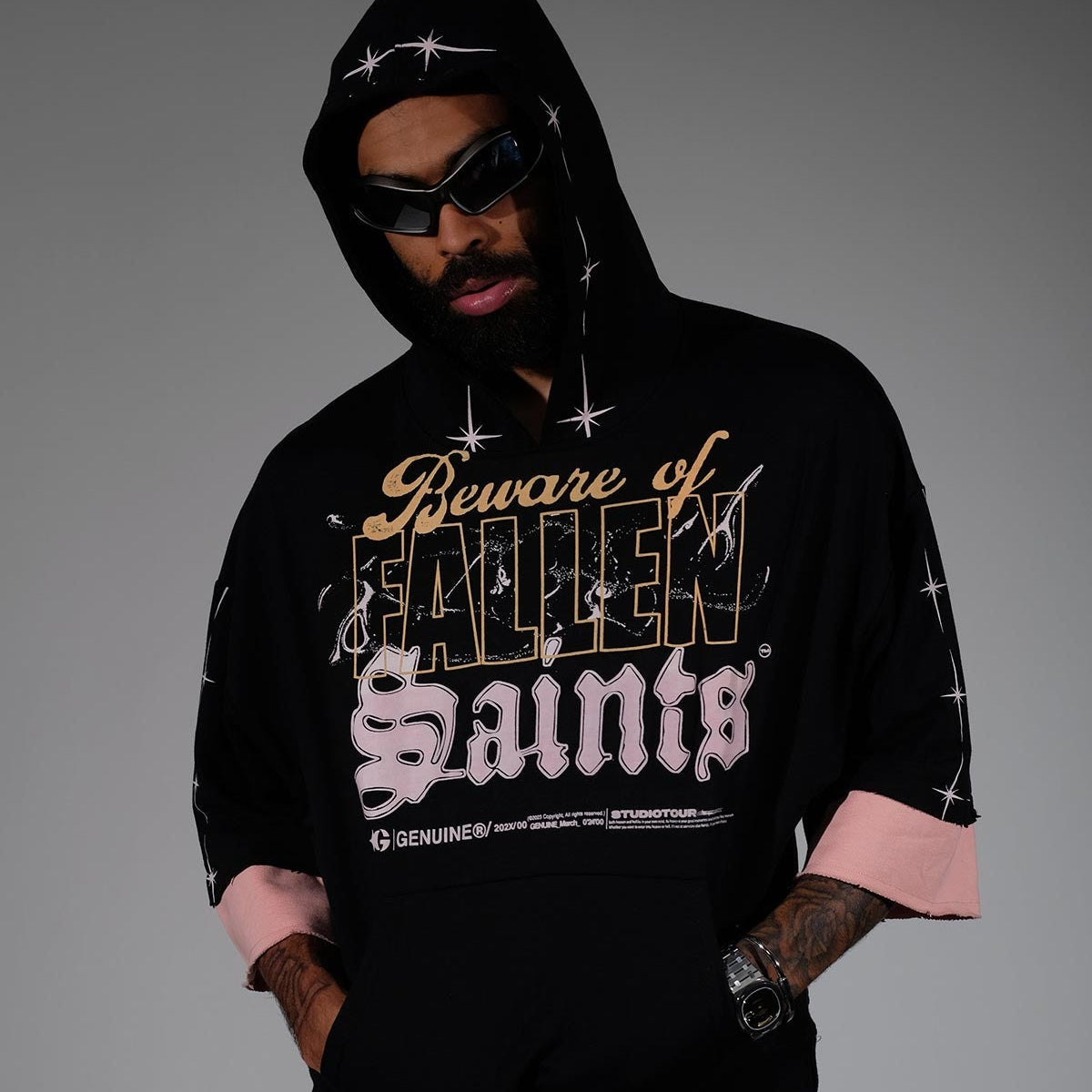 Beware short sleeve hoodie