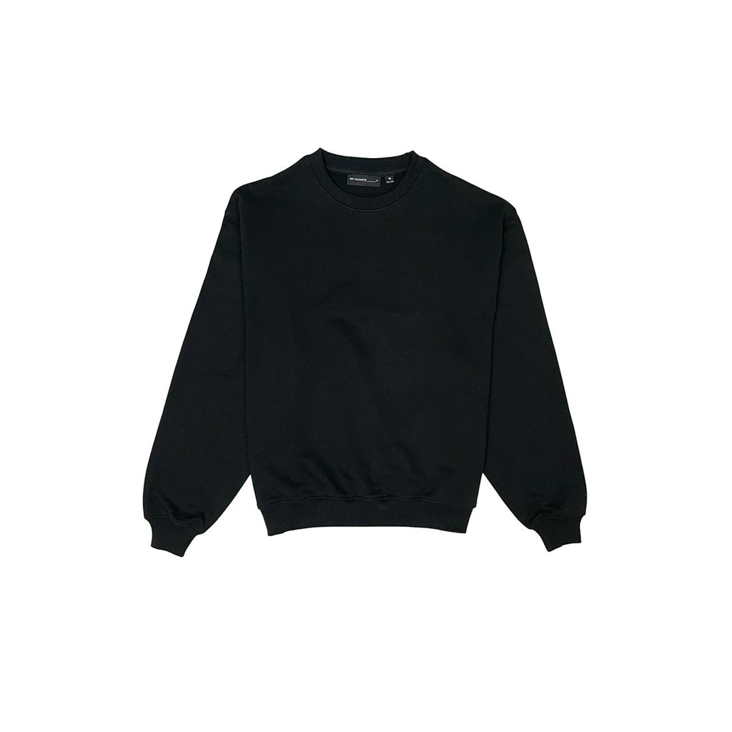 French terry crewneck sweater