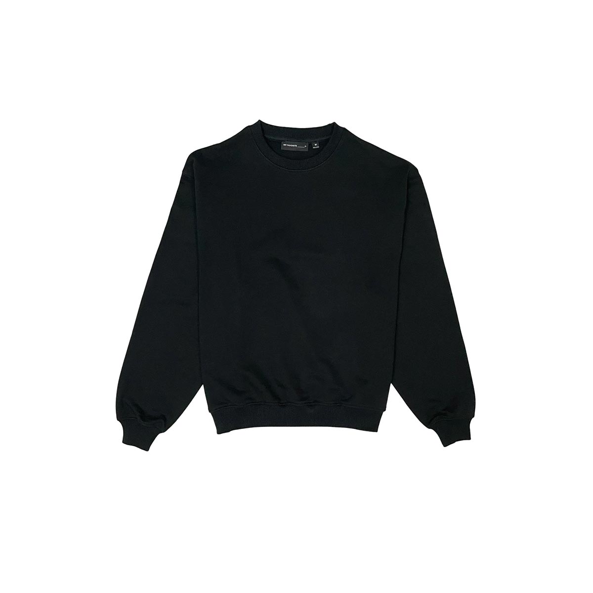 French terry crewneck sweater
