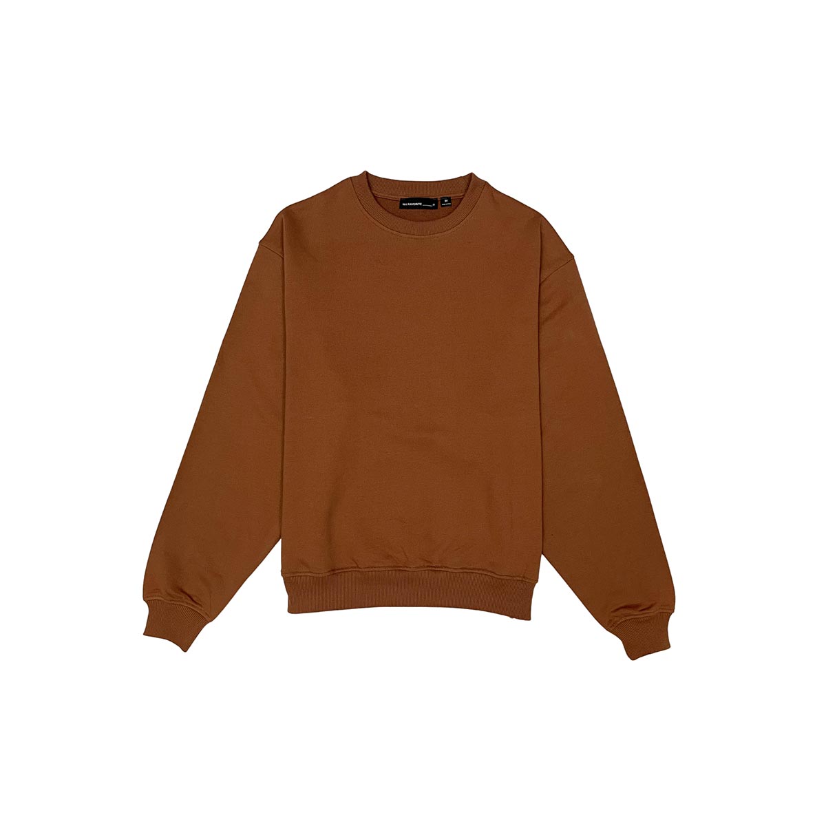 French terry crewneck sweater