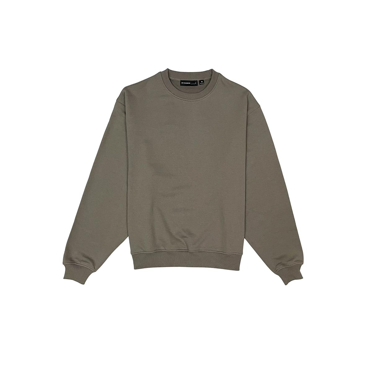 French terry crewneck sweater