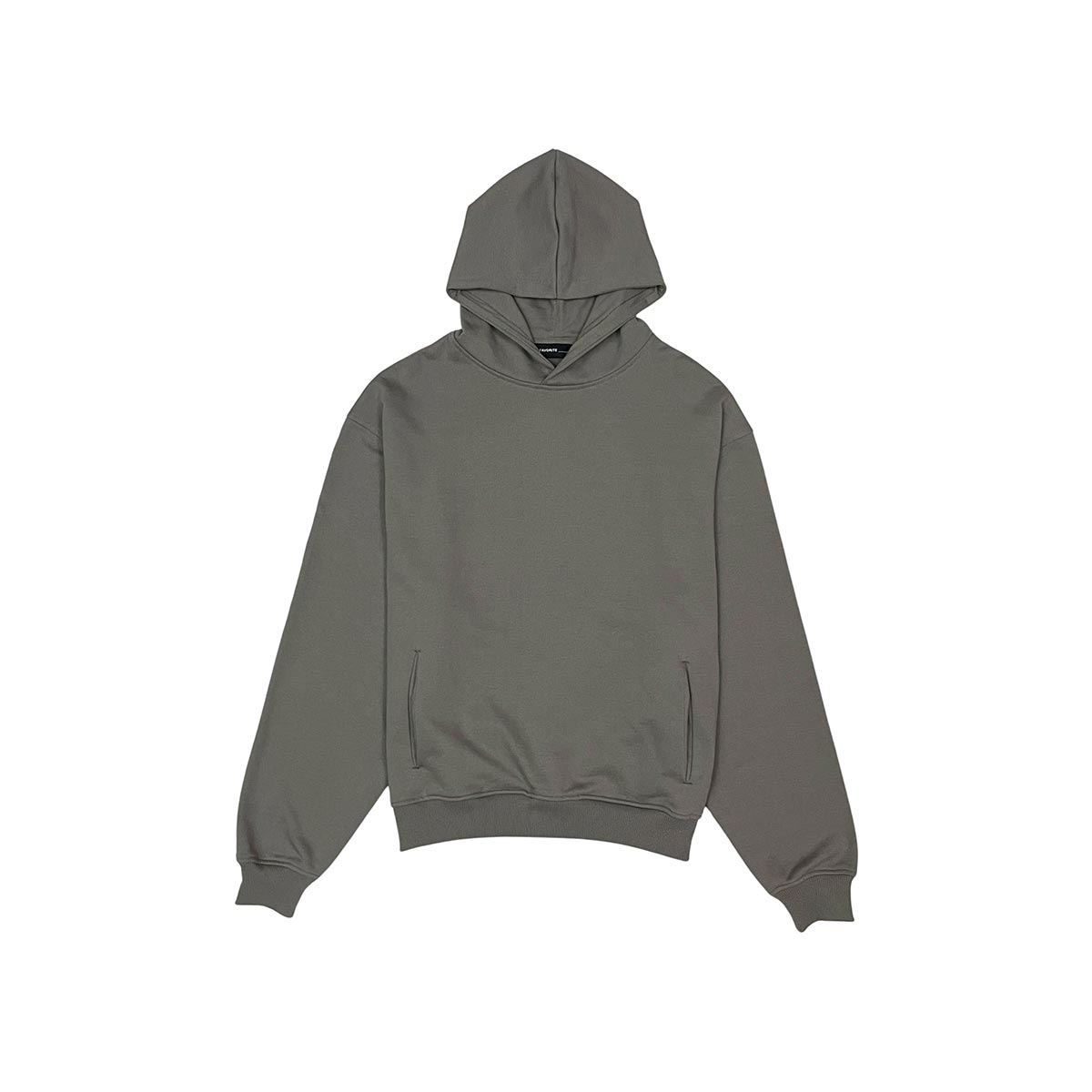 French terry drop shoulder hoodie