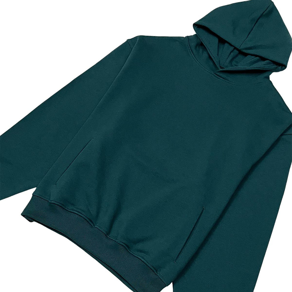 French terry drop shoulder hoodie