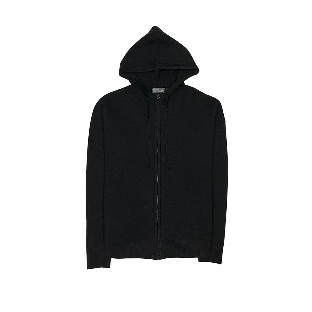 Viscos poly double knit zip up hoodie