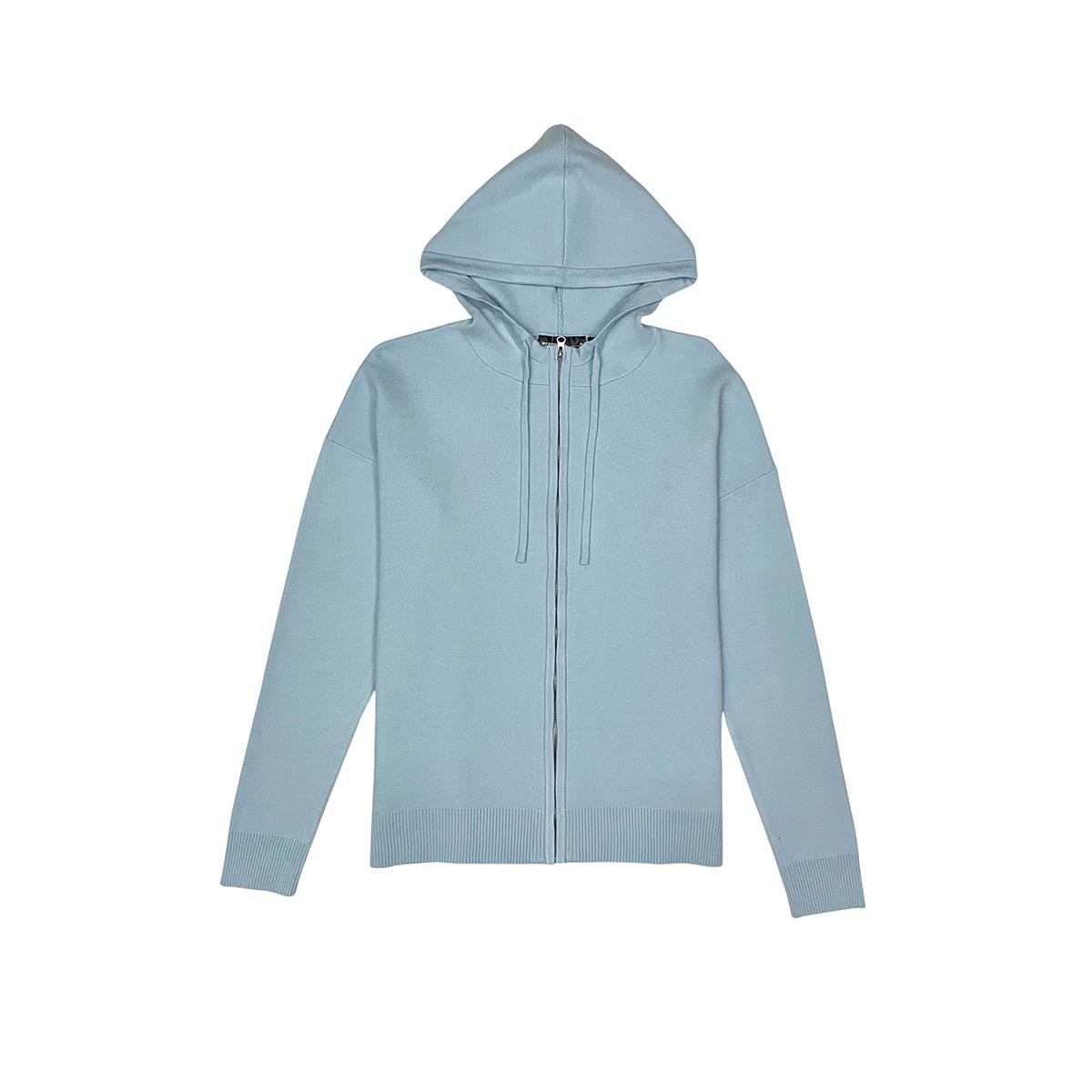 Viscos poly double knit zip up hoodie