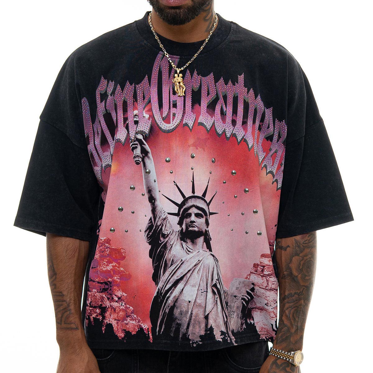 Stray define greatness wide & crop fit tee