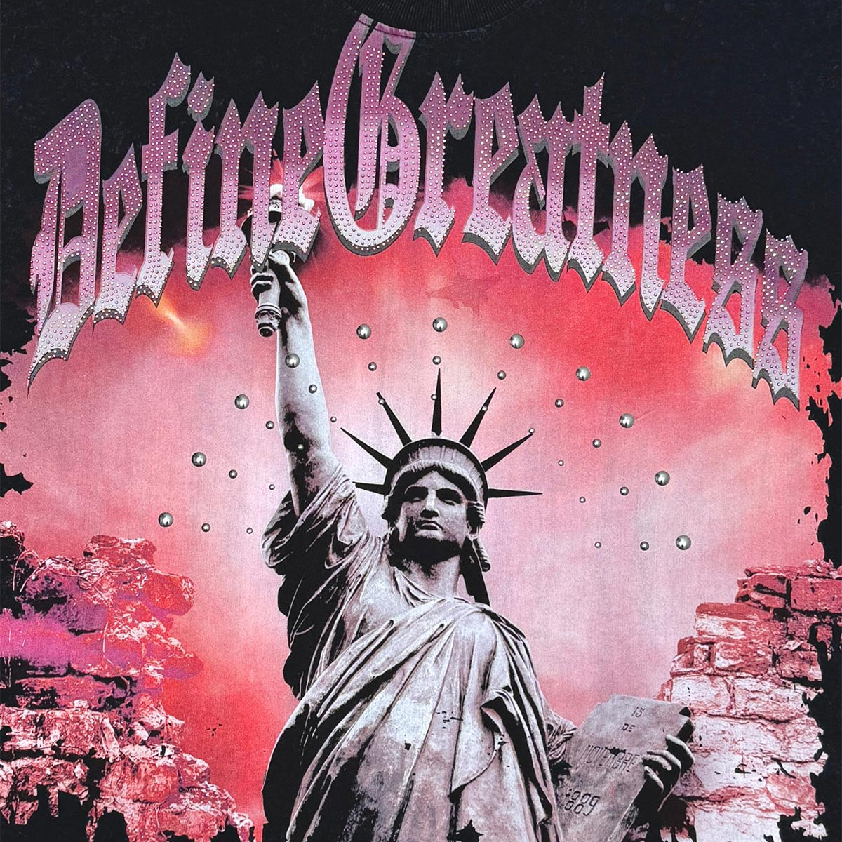 Stray define greatness wide & crop fit tee