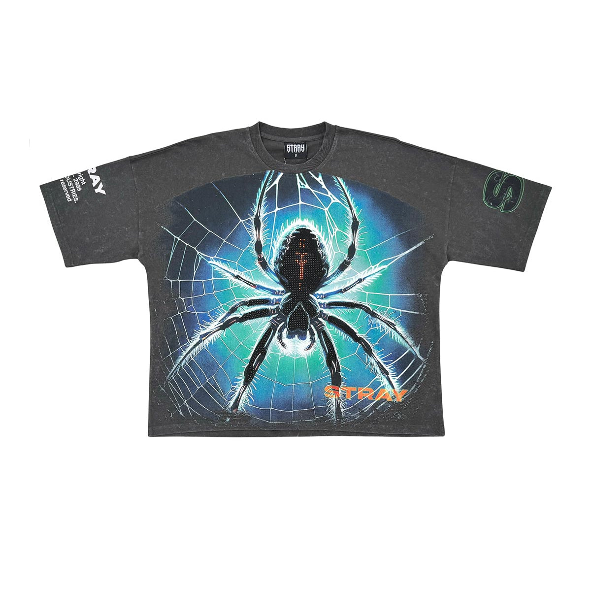 Stray spider wide & crop fit tee