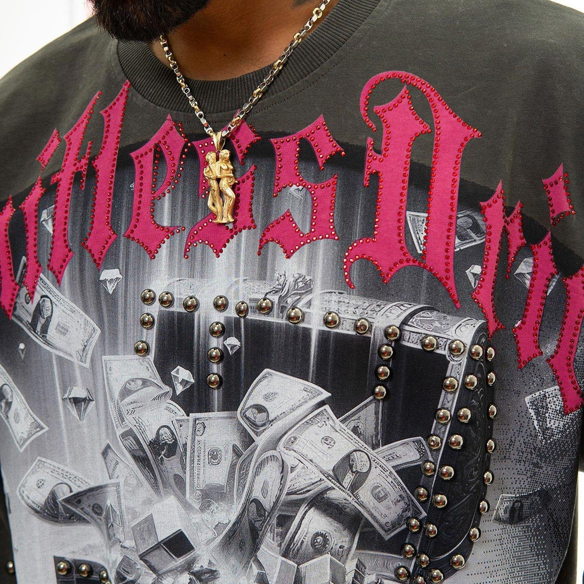 Stray treasure chest wide & crop fit tee