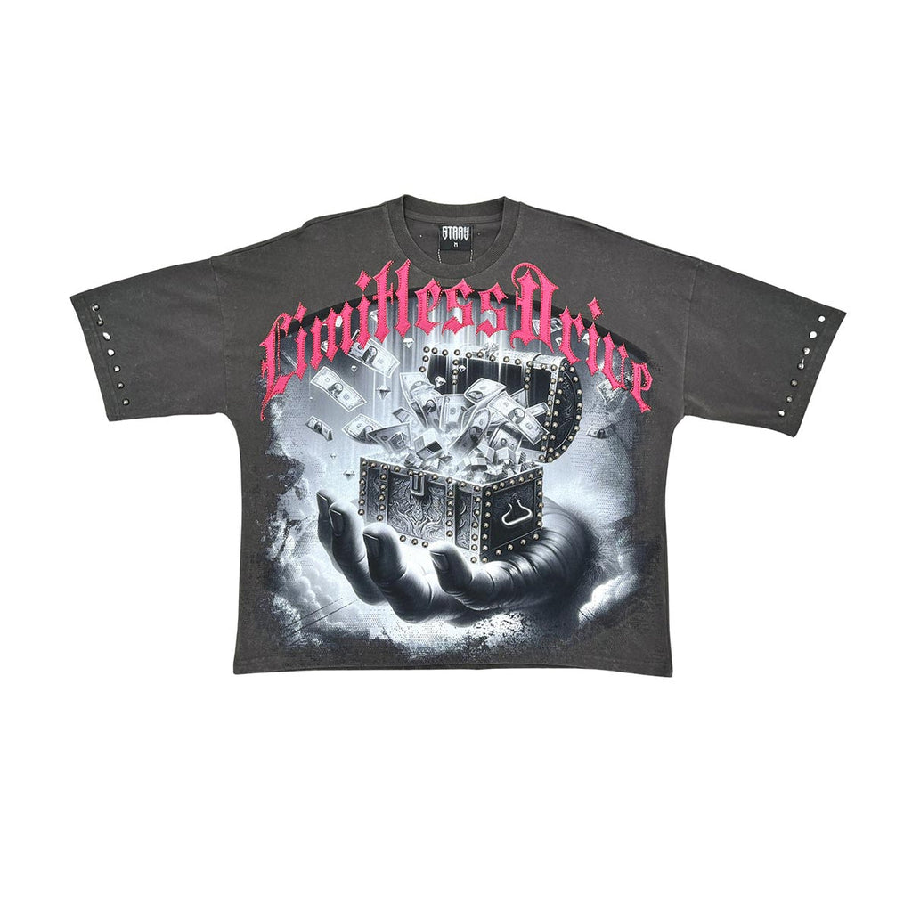 Stray treasure chest wide & crop fit tee