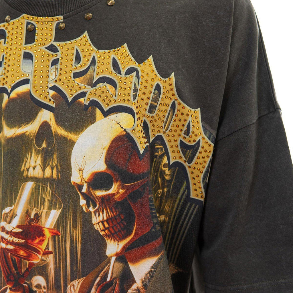 Stray respect earned wide & crop fit tee