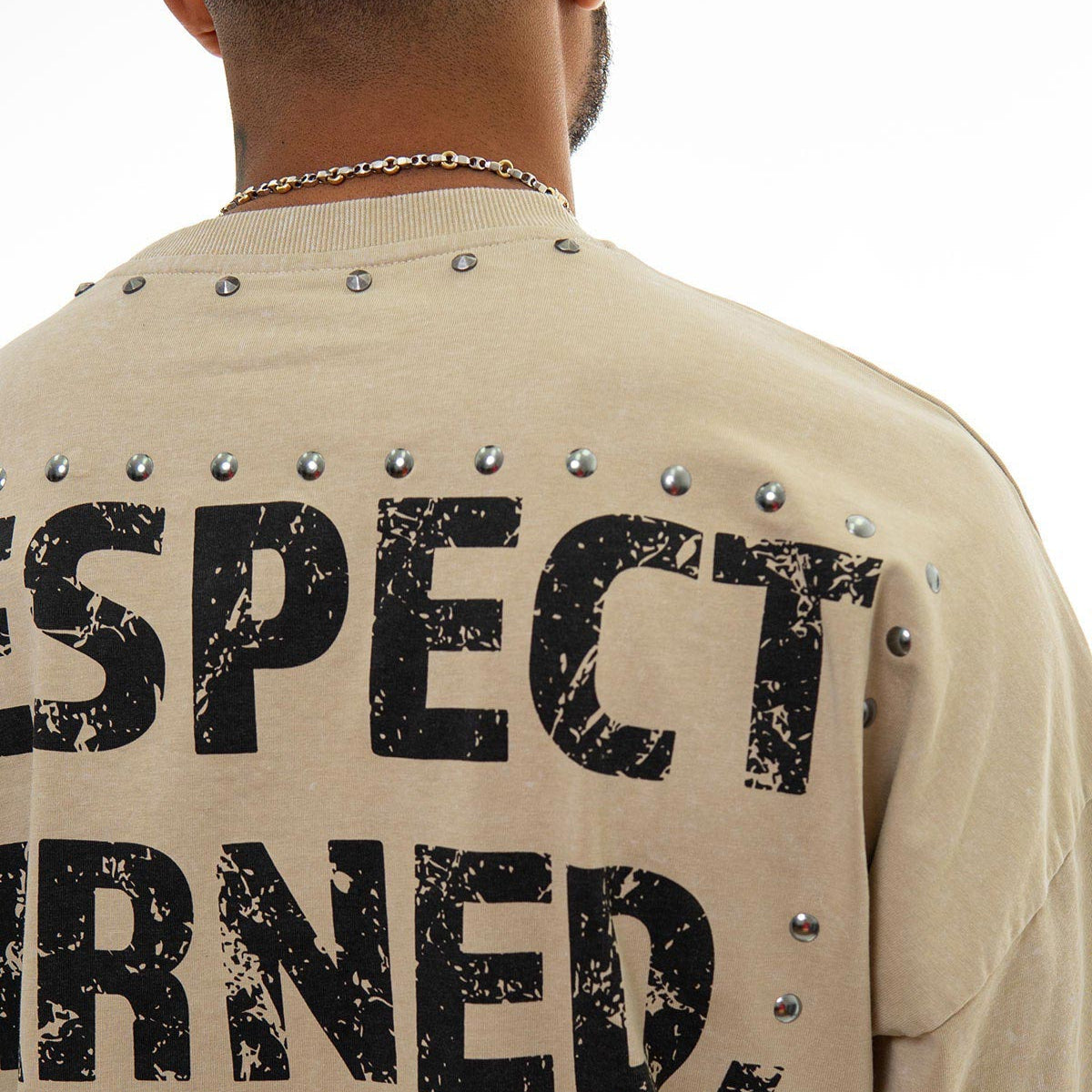 Stray respect earned wide & crop fit tee