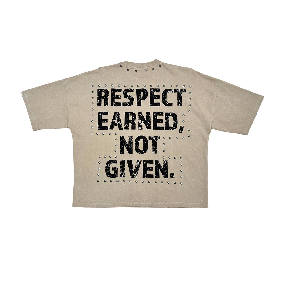 Stray respect earned wide & crop fit tee