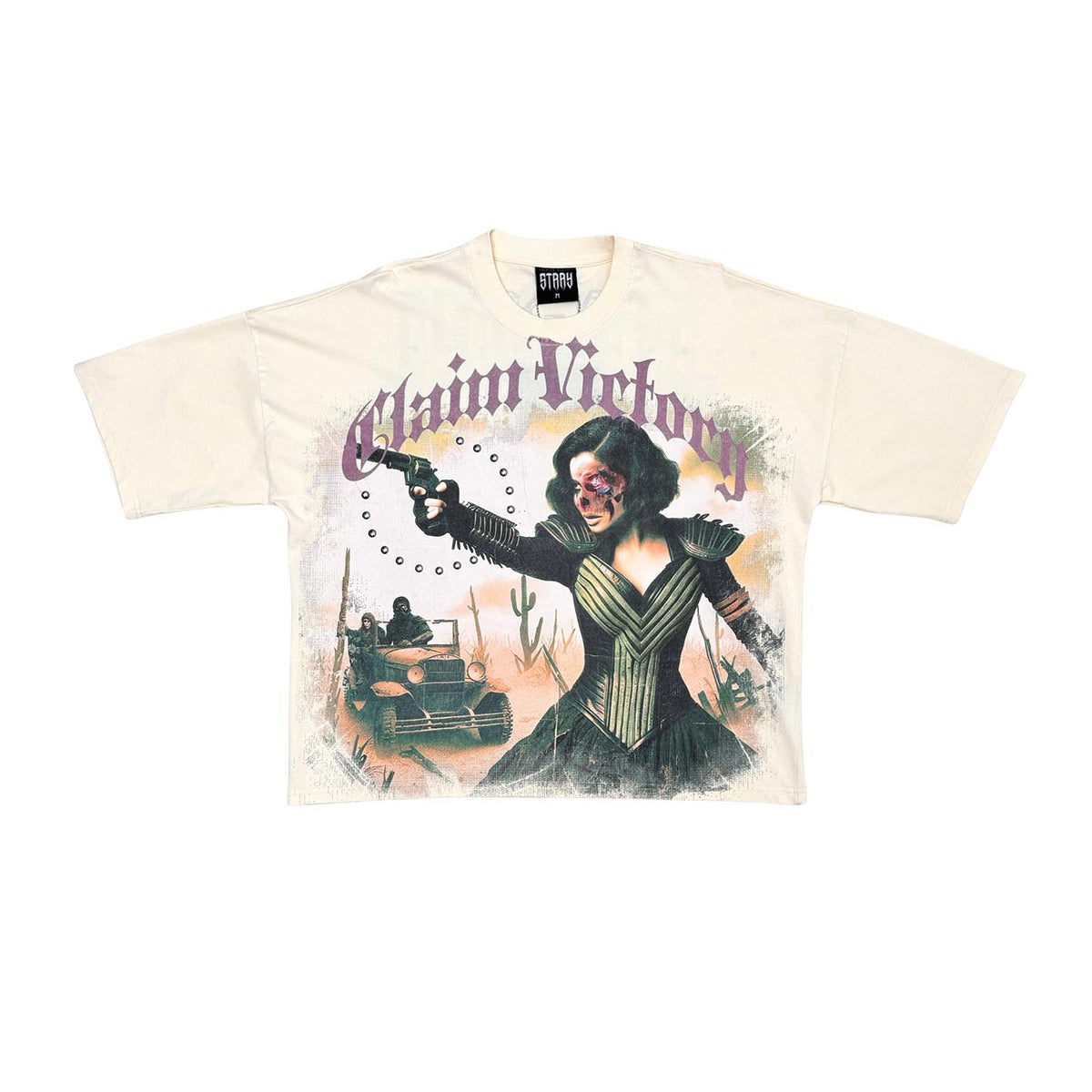 Stray claim victory wide & crop fit tee