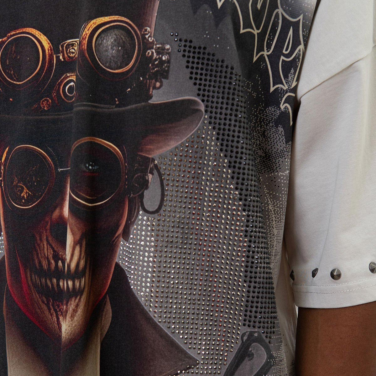 Stray push boundaries wide & crop fit tee