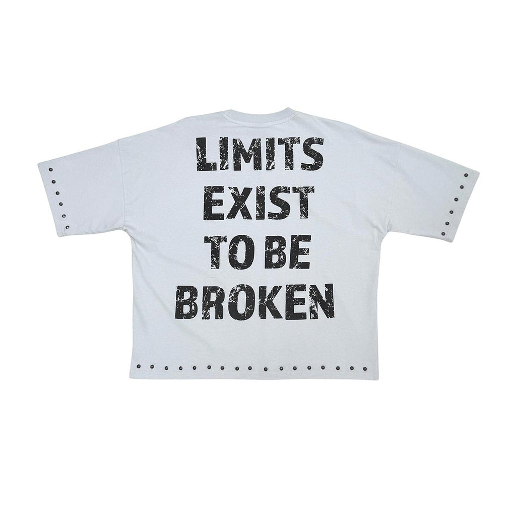 Stray push boundaries wide & crop fit tee