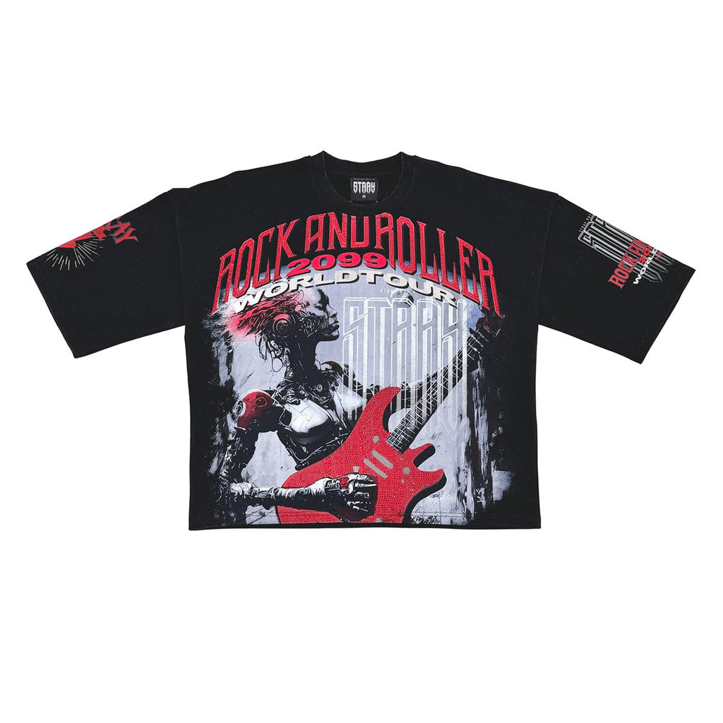 Stray rock n roller 3/4 sleeve tee