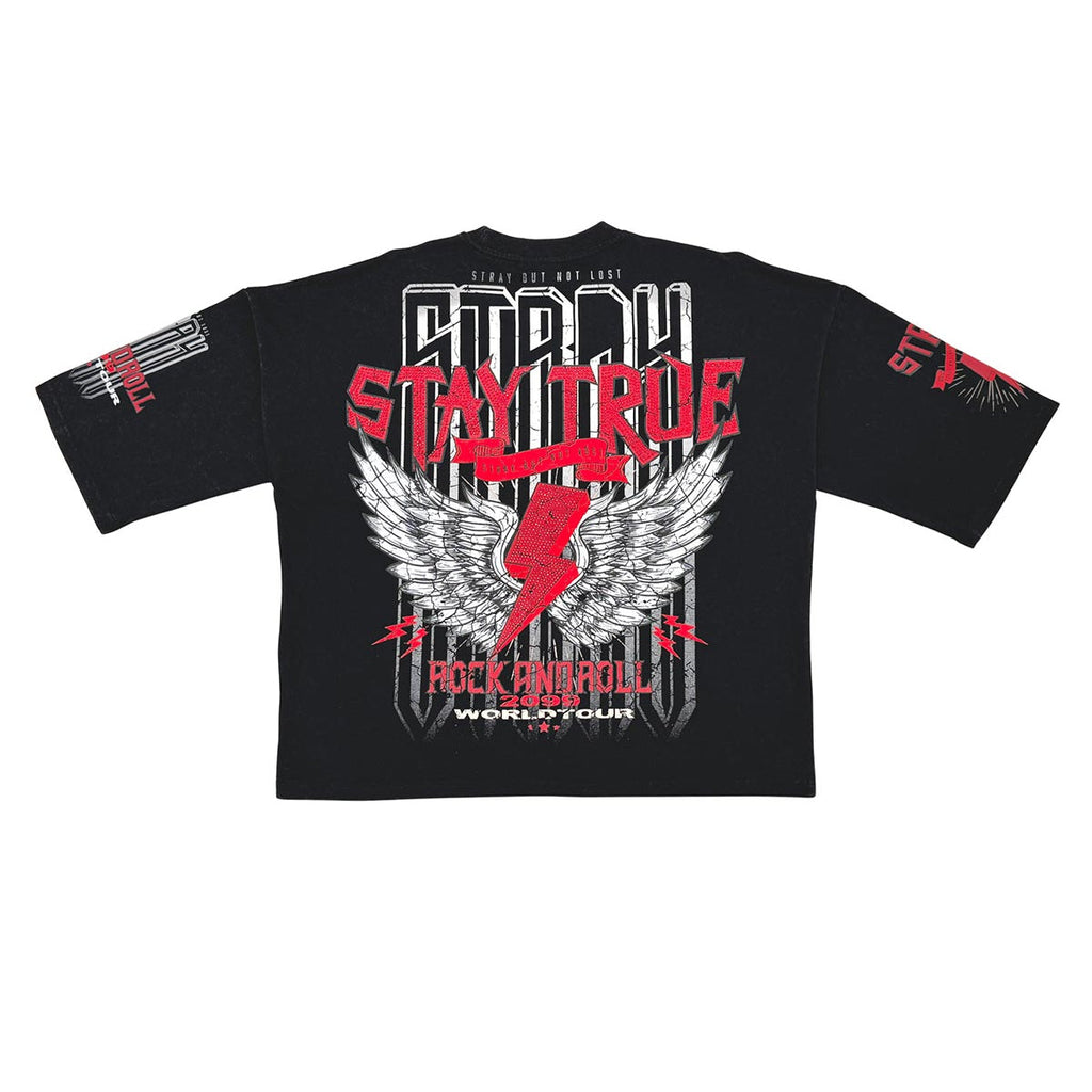 Stray rock n roller 3/4 sleeve tee