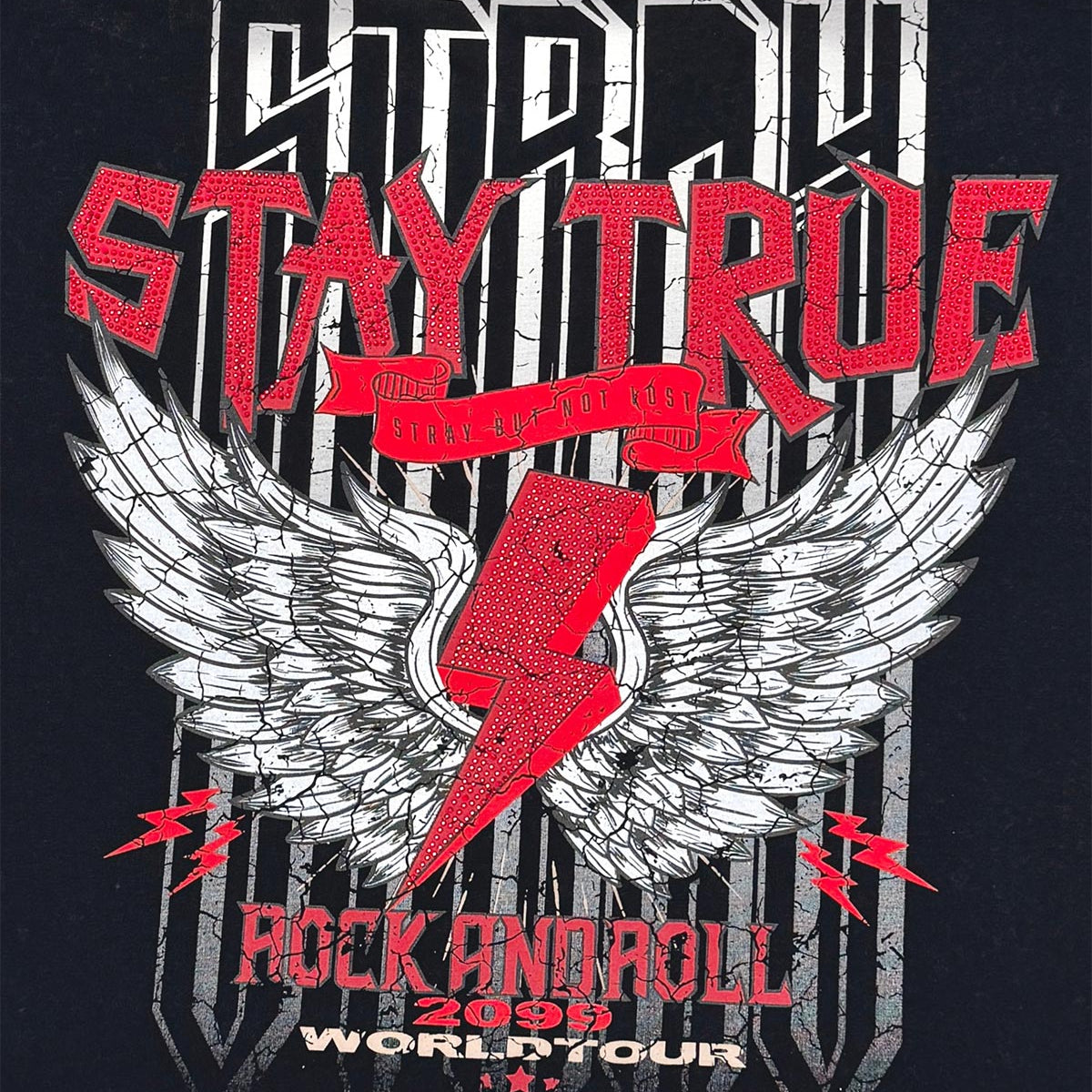 Stray rock n roller 3/4 sleeve tee