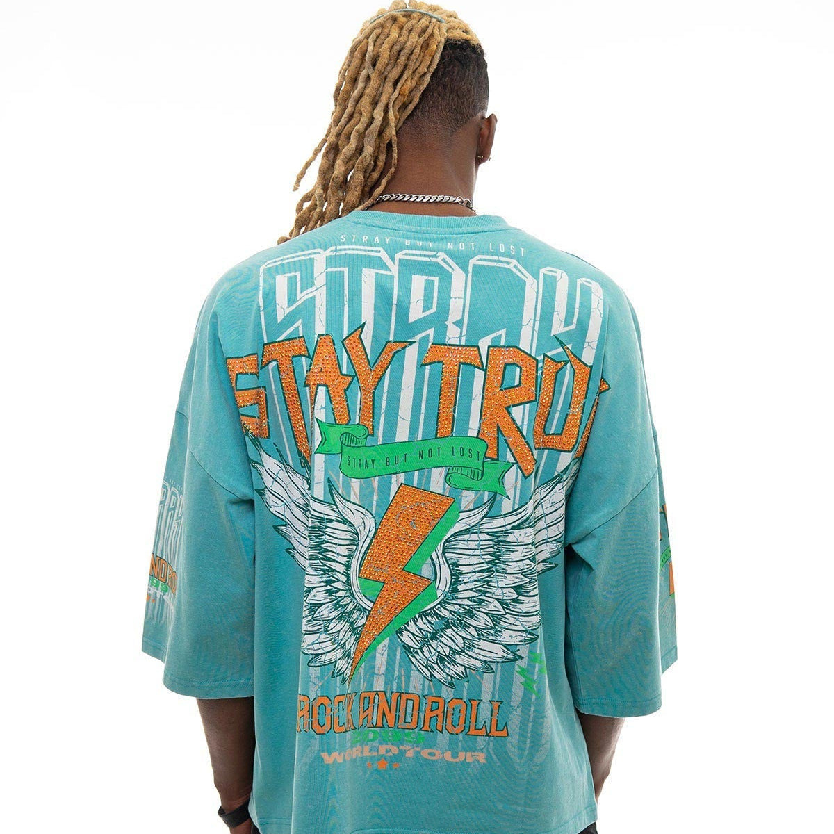 Stray rock n roller 3/4 sleeve tee