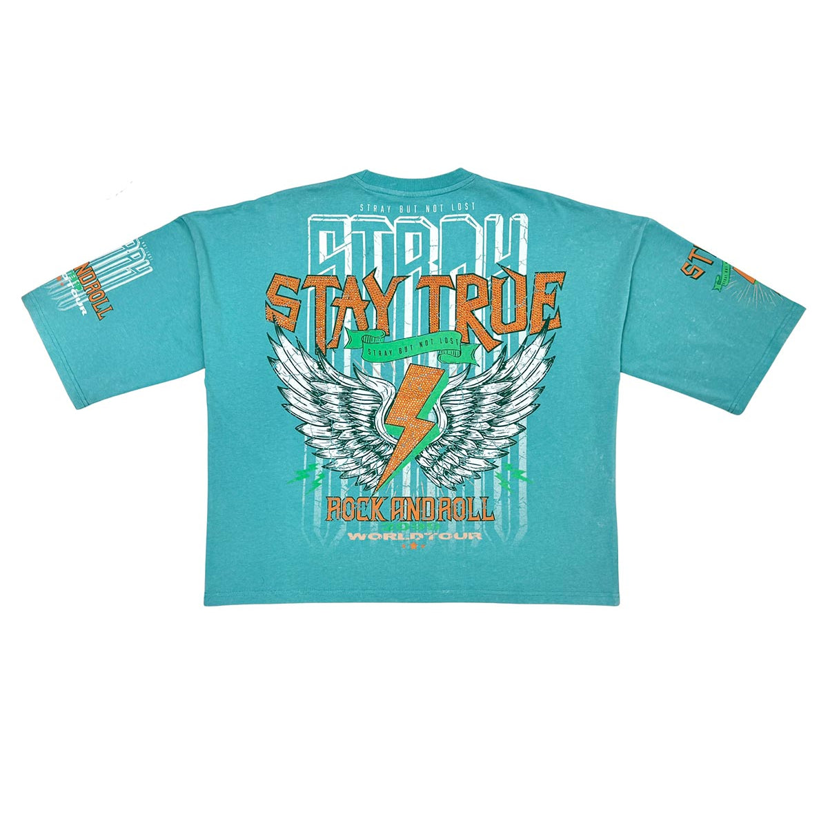 Stray rock n roller 3/4 sleeve tee