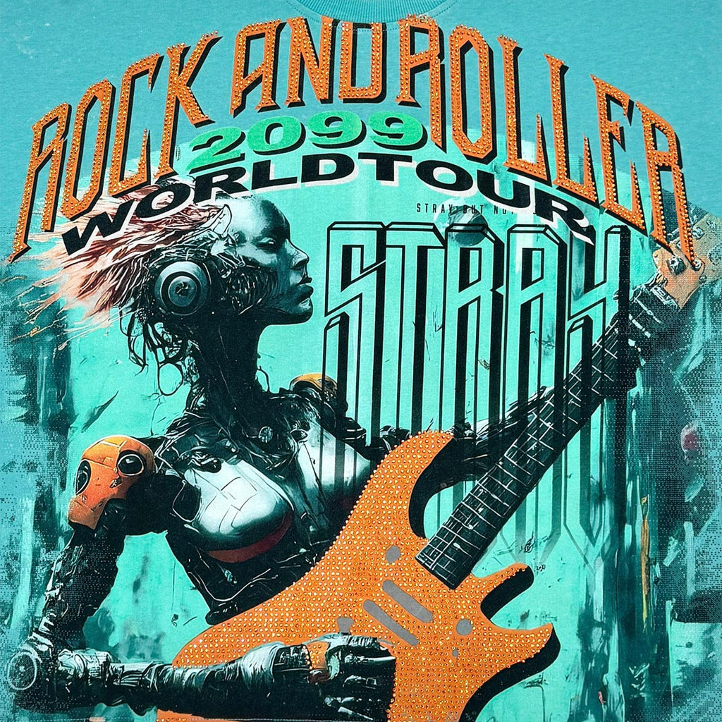 Stray rock n roller 3/4 sleeve tee