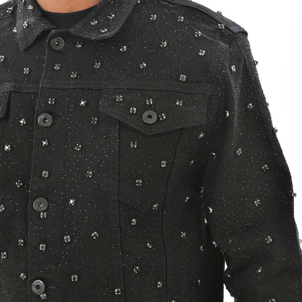 Embellished jean jacket