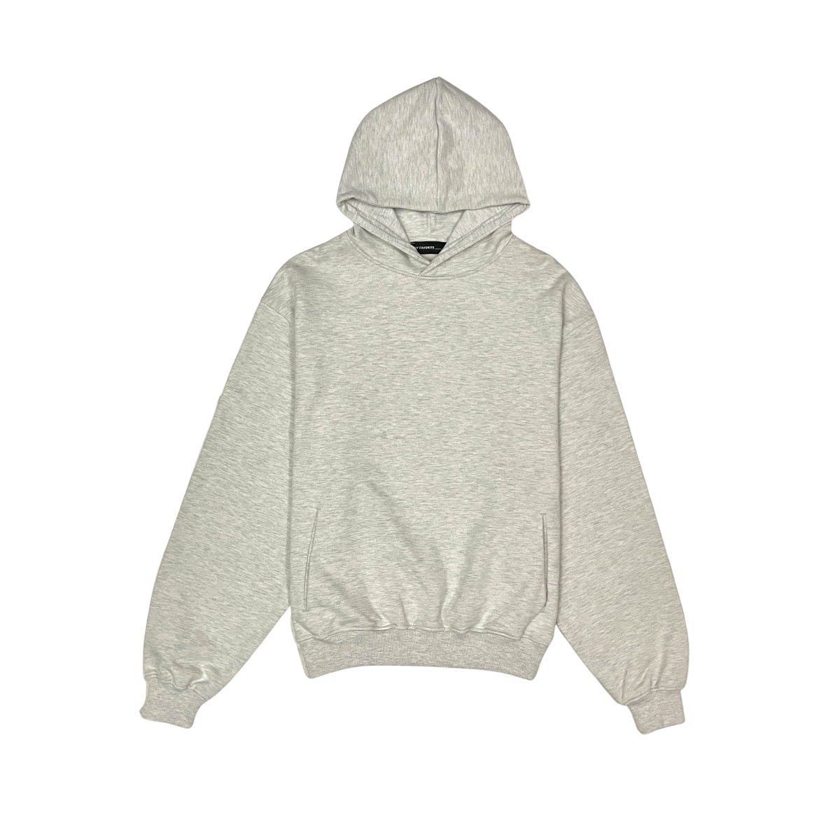 French terry drop shoulder hoodie