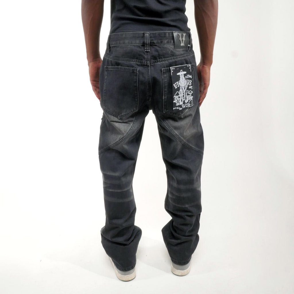 Vortex Stacked Grommet Denim Pant – Stacked Denim Pants & Grommet Jeans Men