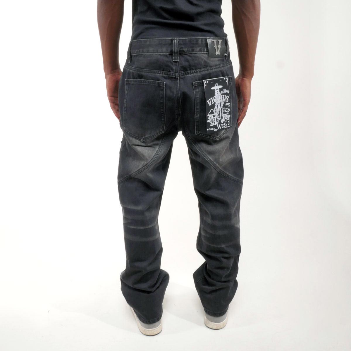 Vortex Stacked Grommet Denim Pant – Stacked Denim Pants & Grommet Jeans Men