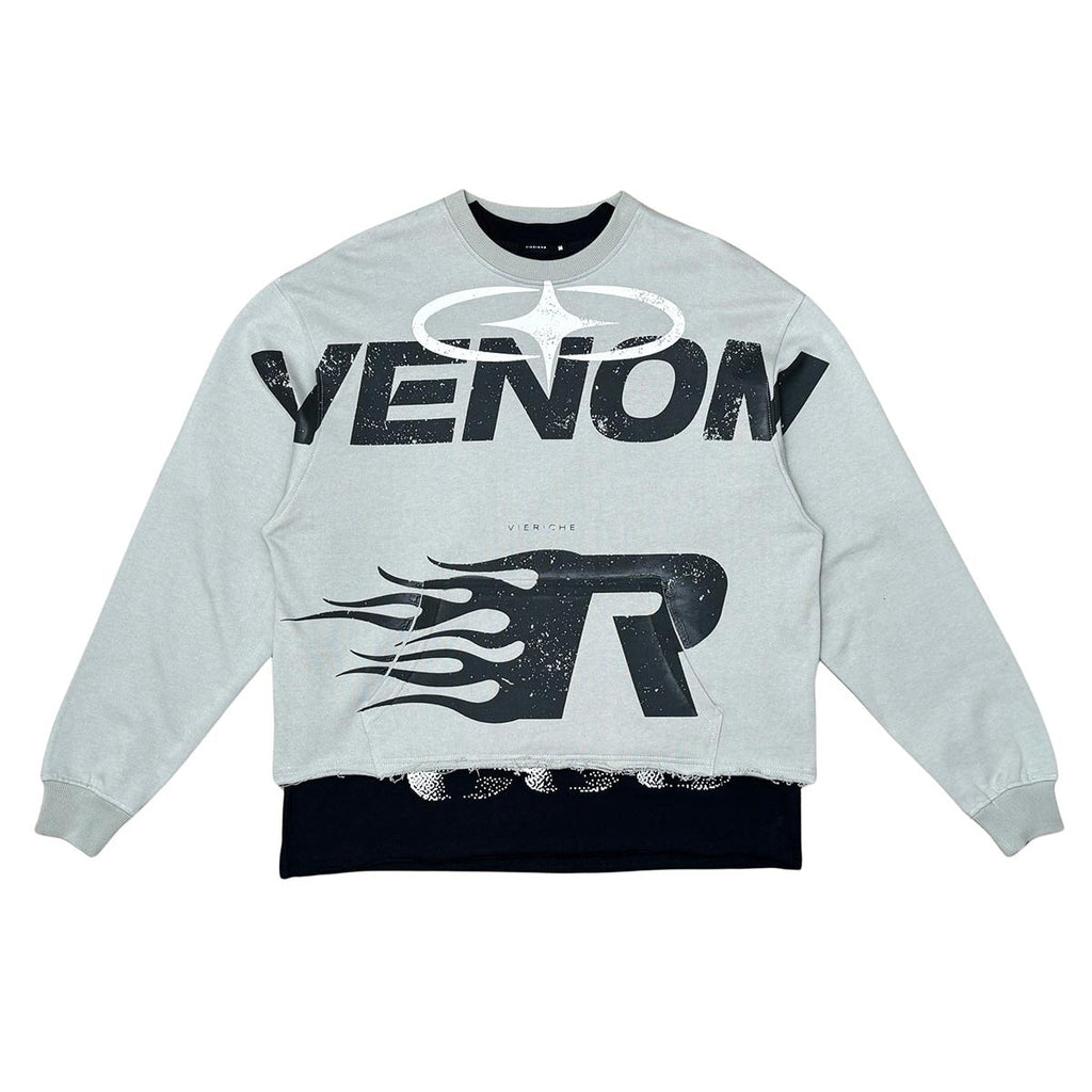 Venom cropped crew/tee 2pc combo