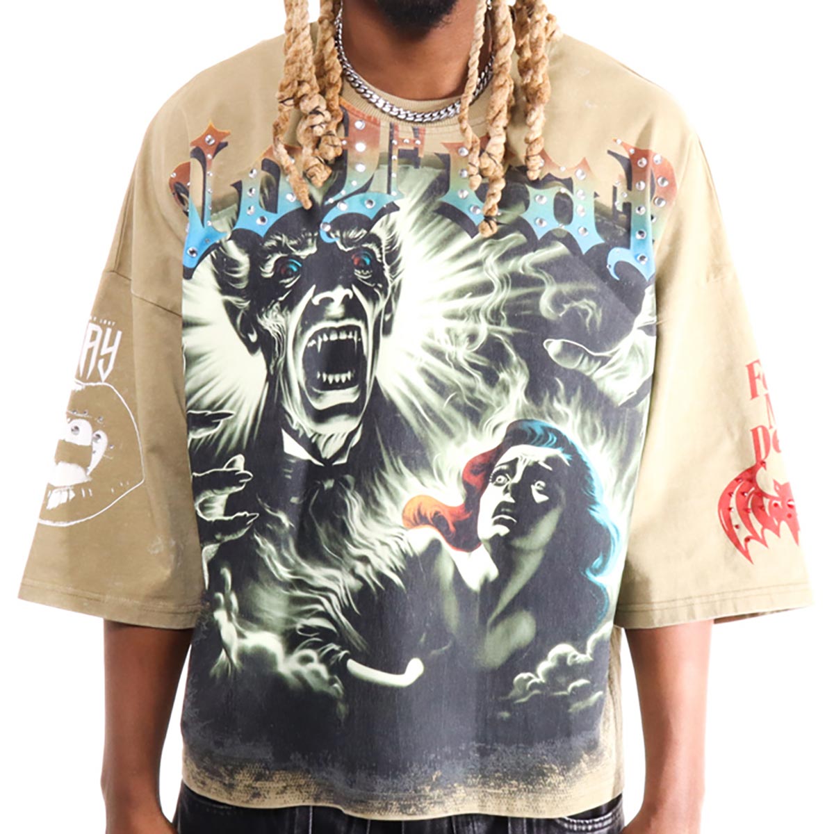 No fear 3/4 sleeve tee