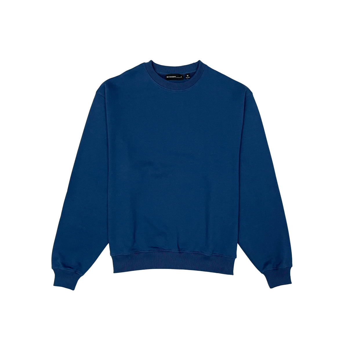 French terry crewneck sweater