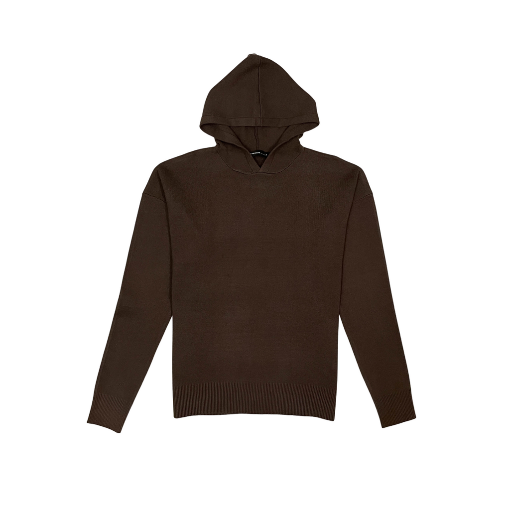 Viscos poly double knit sweater hoodie