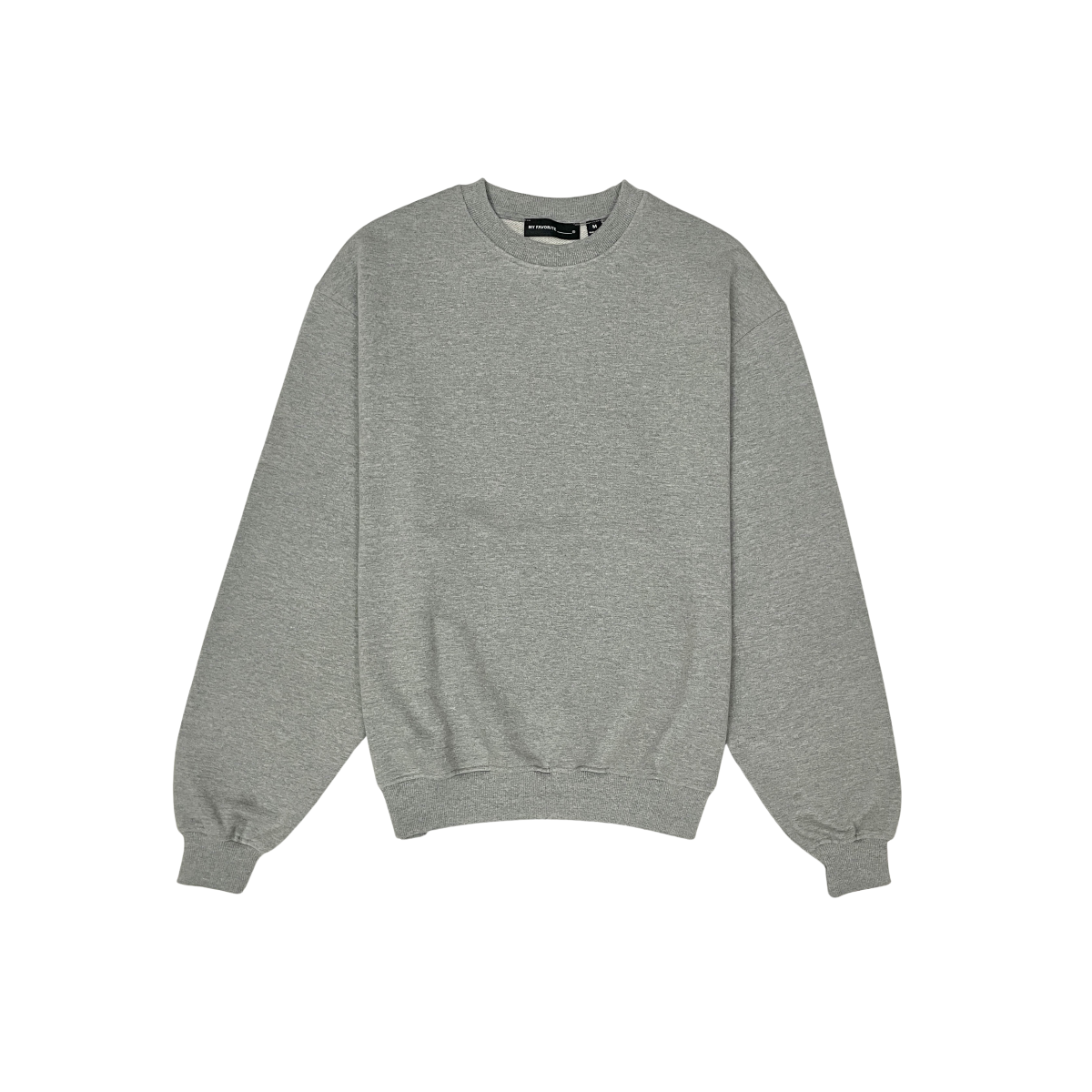 French terry crewneck sweater