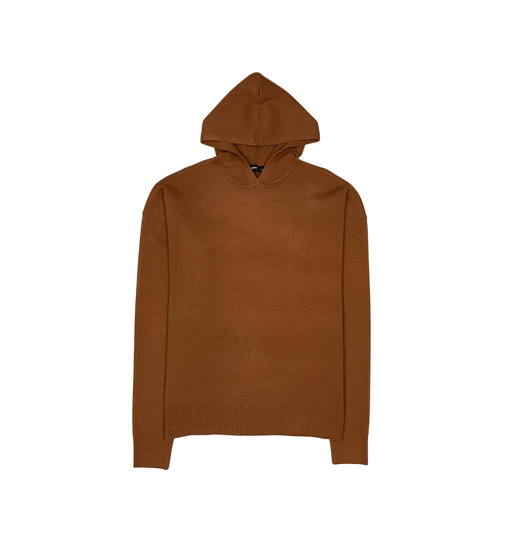 Viscos poly double knit sweater hoodie