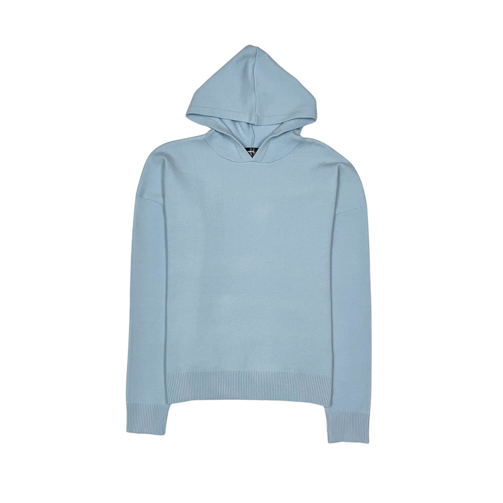 Viscos poly double knit sweater hoodie