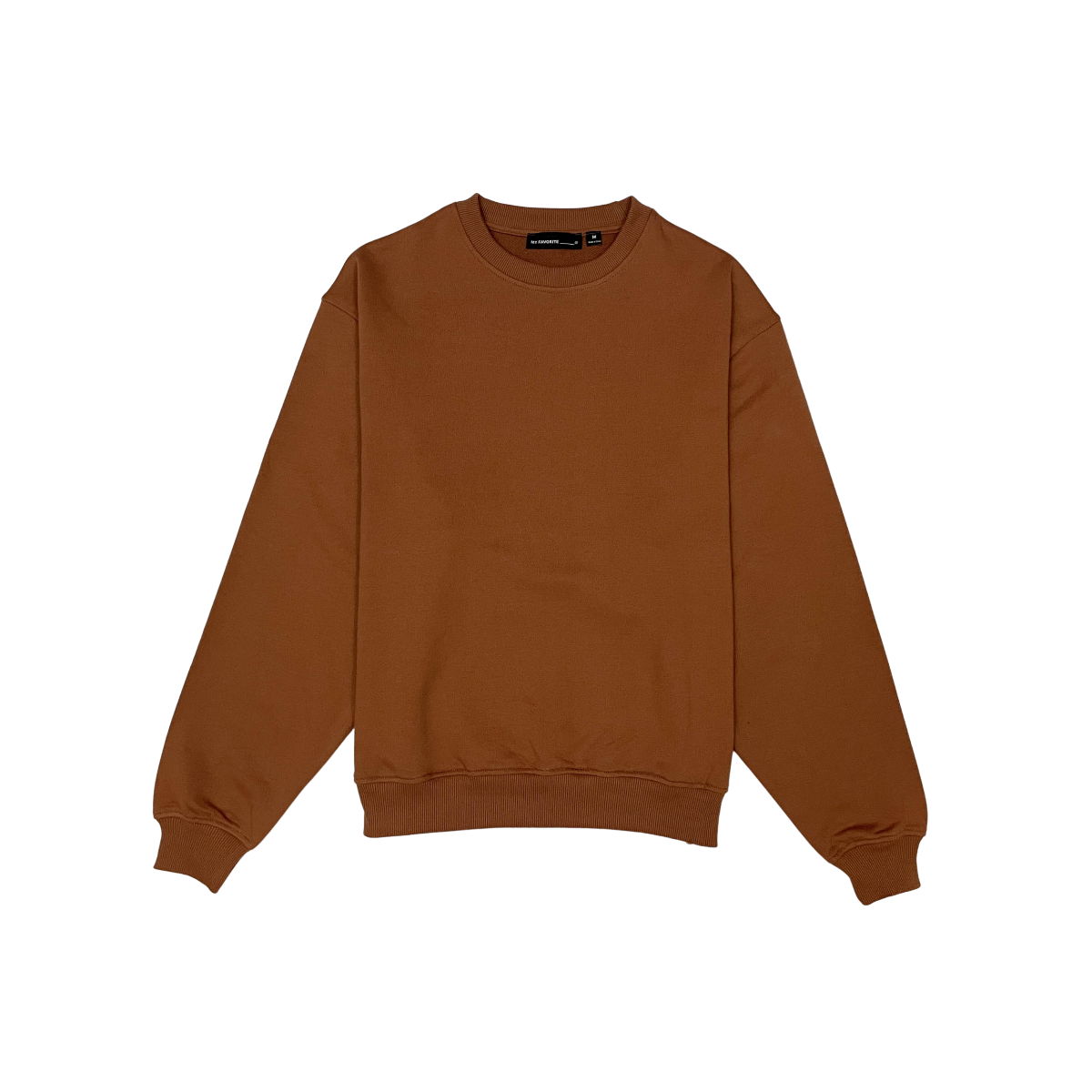 French terry crewneck sweater